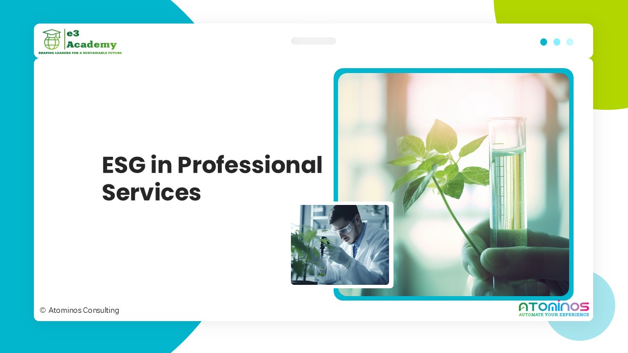 ESG in Professional Services